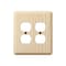 Amerelle Amerelle Contemporary Unfinished Beige 2 gang Ash Wood Duplex Wall Plate 1 pk 401DD - alternate 1
